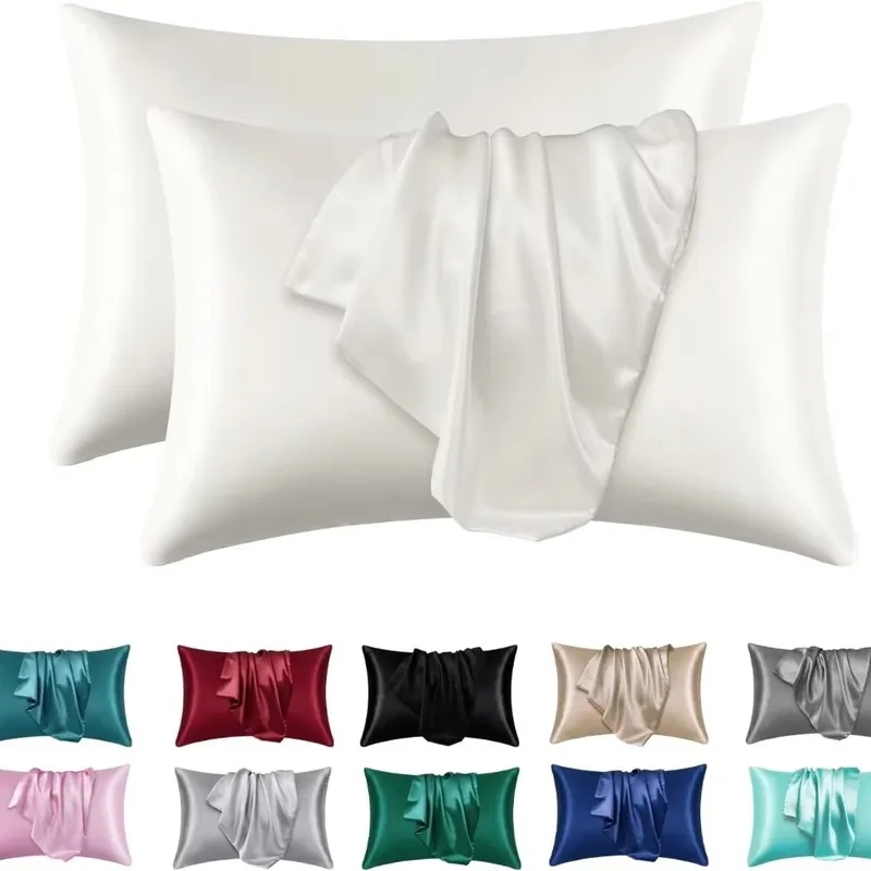 Silk Pillowcase Set - 1/2 pz. Federa in Raso di