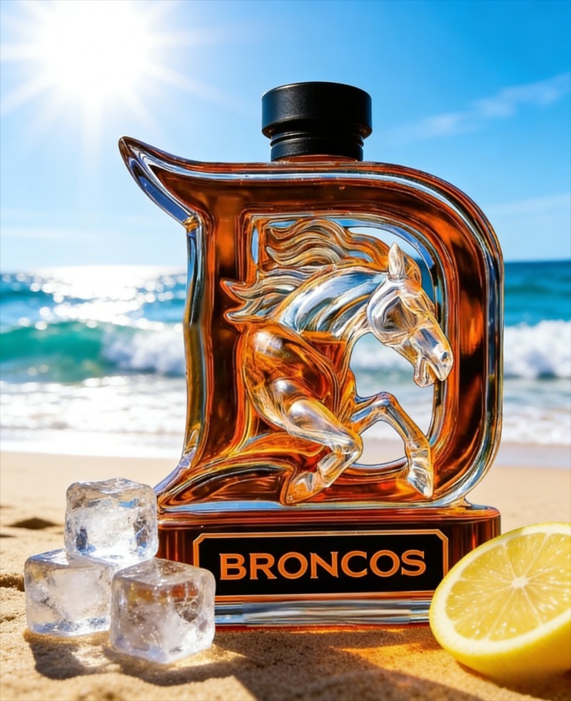 Glass Decanter Whiskey - Decanter in Vetro con Design 3D