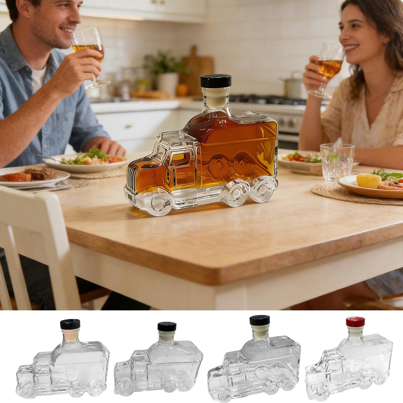 Glass Decanter Whiskey - Contenitore per Liquori da Cucina da