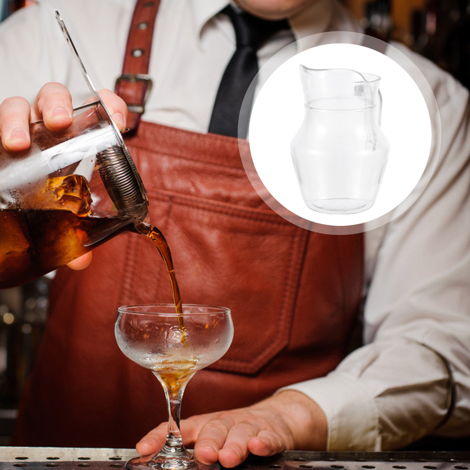 Glass Decanter Whiskey - 1 Pezzo Dispenser per Vino a