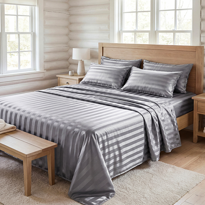 Silk Pillowcase Set - Set di Lenzuola in Raso a