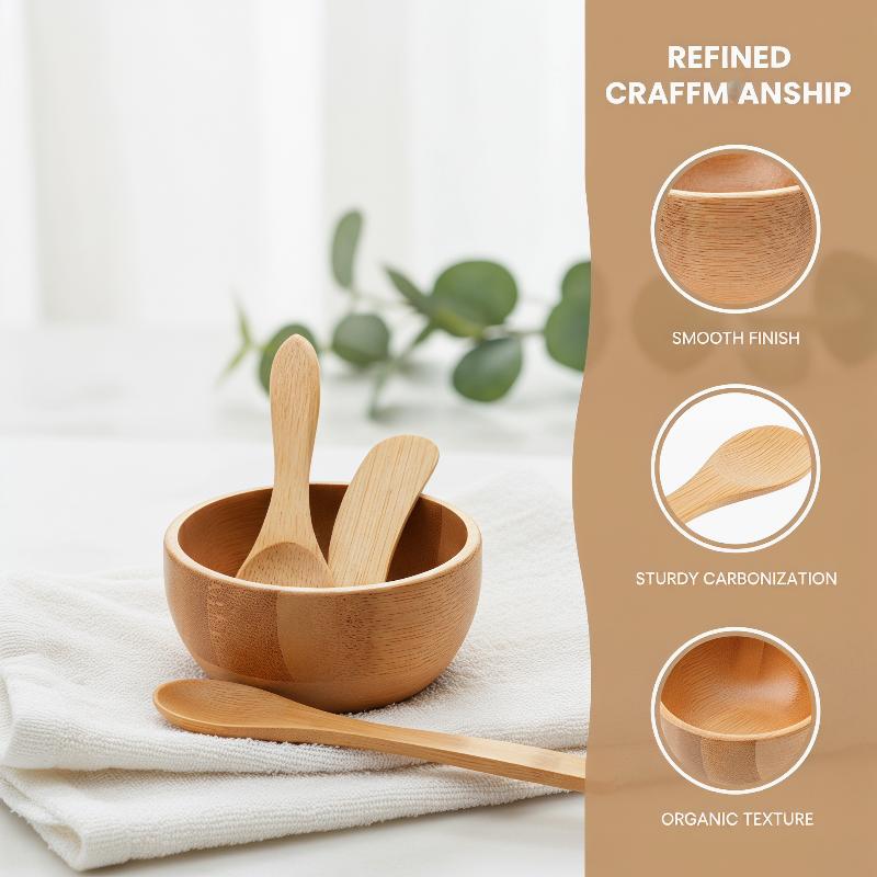 Bamboo Cutlery Set - Set di 3 Ciotole Mini in
