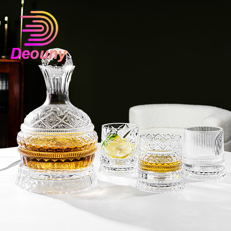 DEOUNY Decanter per vino rotan - Glass Decanter Whiskey recensione e prezzo